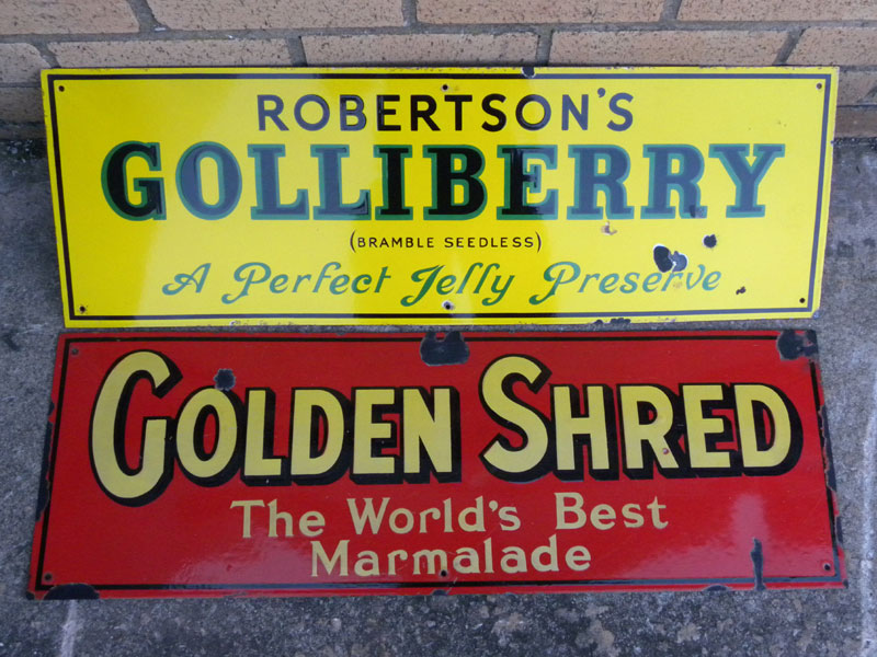 Lot 145 - Two Robertson's Enamel Signs