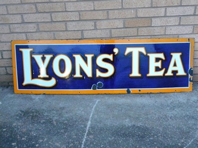 Lot 154 - 'Lyons' Tea' Enamel Sign