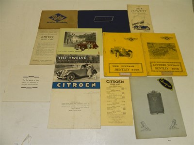 Lot 241 - Quantity of Pre-War Sales Brochures