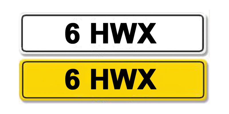 Lot 3 - Registration Number 6 HWX