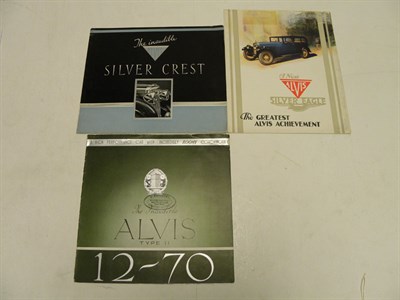 Lot 260 - Three Alvis Sales Brochures