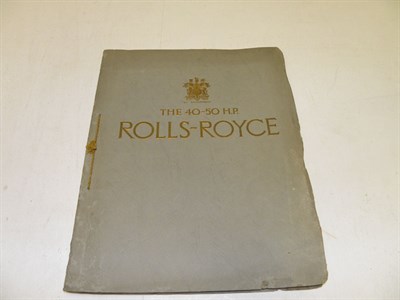Lot 264 - Rolls-Royce 40-50 HP Sales Brochure