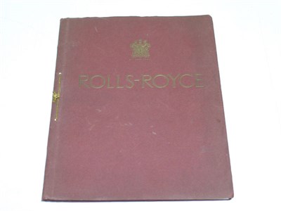 Lot 281 - A Rolls-Royce Sales Brochure