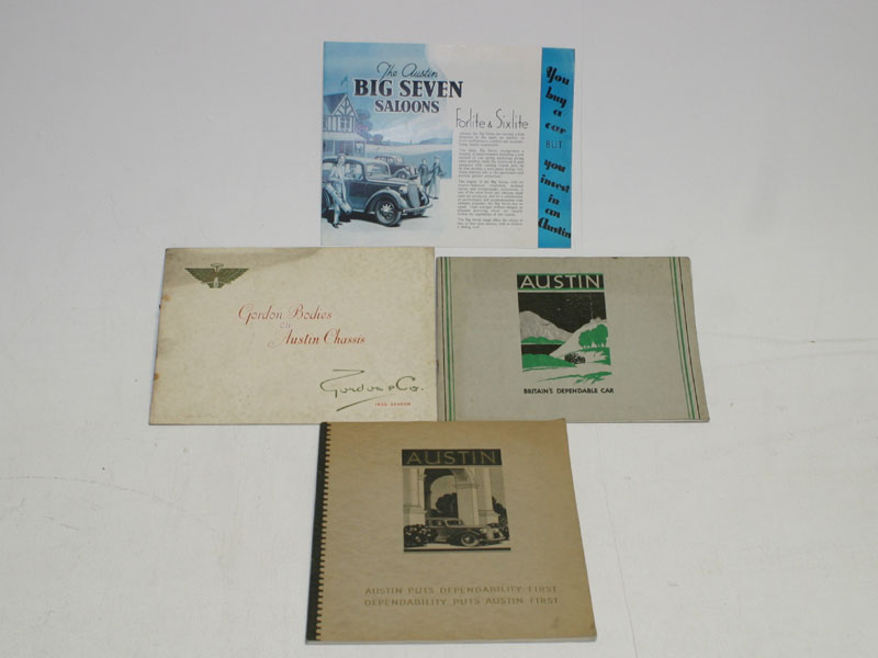 Lot 288 - Four Pre-War Austin Brochures