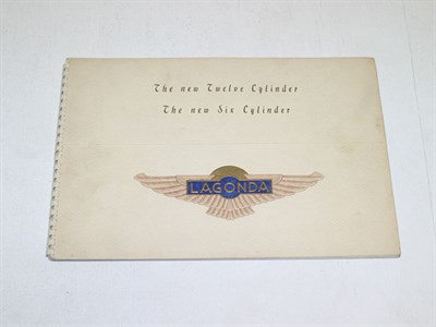 Lot 297 - Pre-War Lagonda Sales Brochure