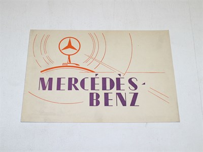 Lot 299 - Pre-War Mercedes-Benz Range Brochure