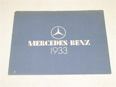 Lot 300 - 1933 Mercedes-Benz Range Brochure
