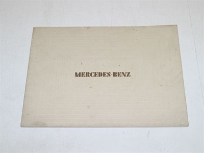 Lot 301 - 1938 Mercedes-Benz Range Brochure