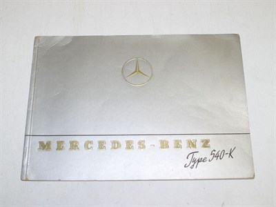 Lot 302 - Mercedes-Benz 540K Sales Brochure