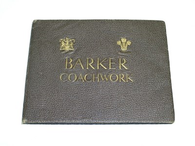 Lot 306 - A Rare Barker Coachwork Catalogue
