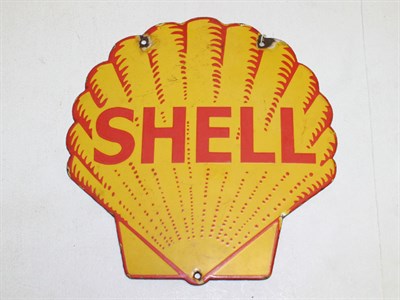 Lot 314 - A Shell Enamel Sign