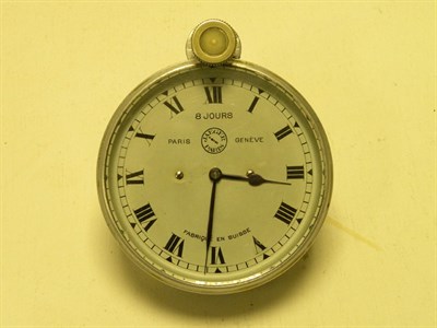 Lot 204 - A Jaeger '8 Jours' Car Clock