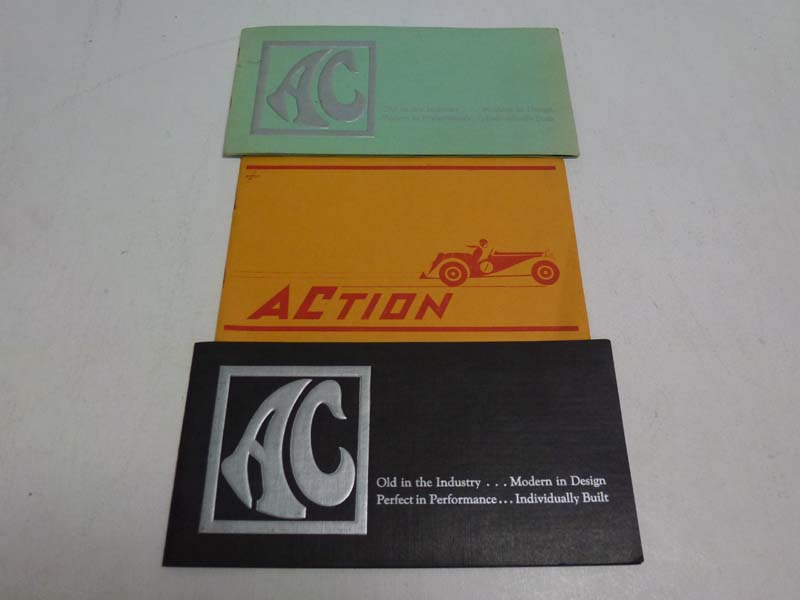 Lot 4 - Three Pre-War AC Sales Brochures