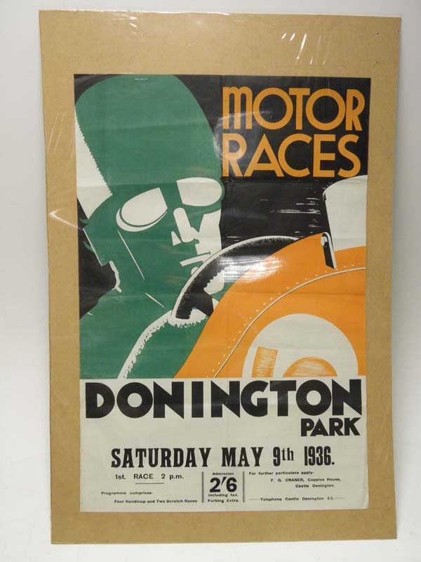 Lot 31 - Pre-War Donington Advertising Poster