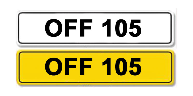 Lot 4 - Registration Number OFF 105