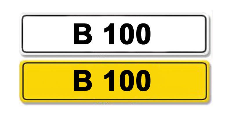 Lot 9 - Registration Number B 100