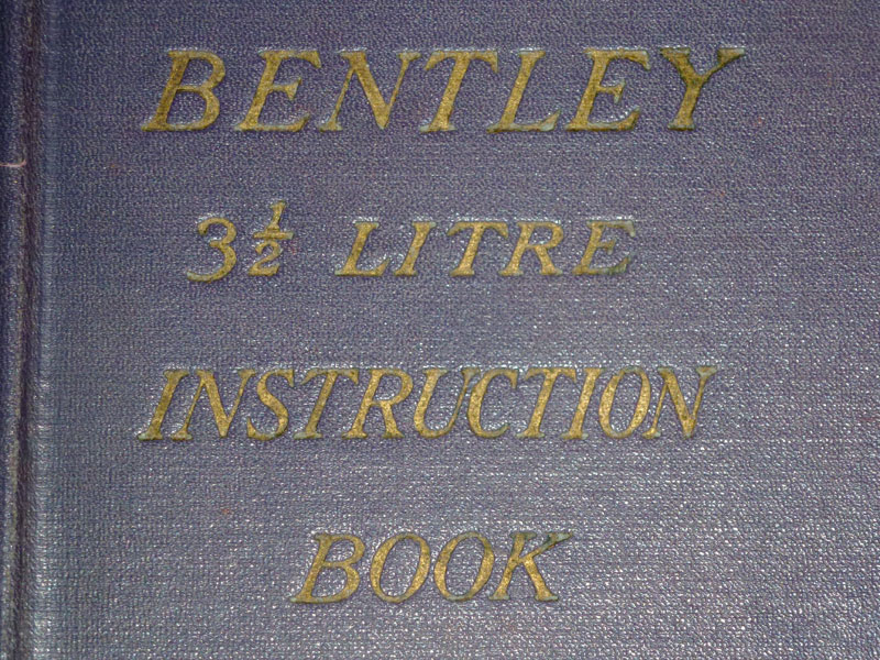 Lot 11 - Derby Bentley Handbook