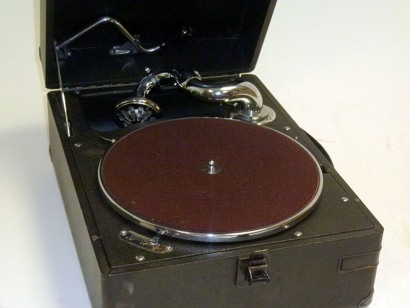 Lot 12 - An H.M.V. Portable Gramophone