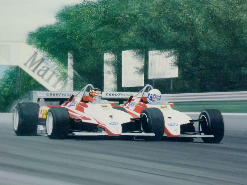 Lot 152 - Villeneuve/Pironi Original Artwork