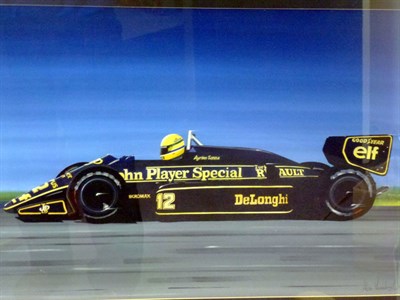 Lot 158 - Ayrton Senna Original Artwork