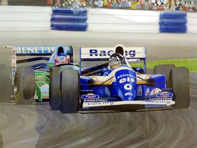 Lot 176 - Schumacher/Hill Formula 1 Artwork