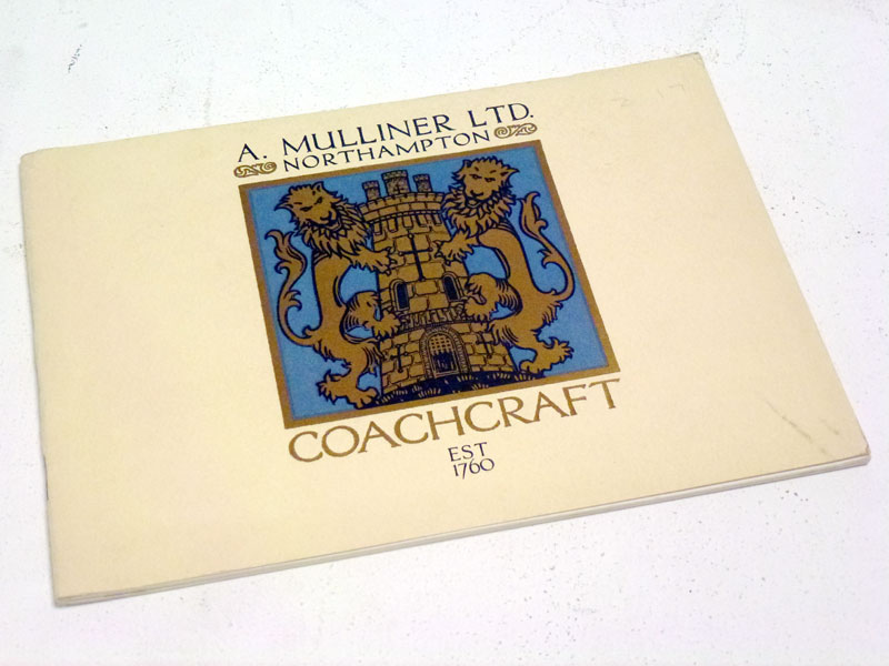 Lot 88 - A. Mulliner Ltd Coachcraft Brochure