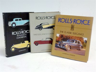 Lot 129 - Three Rolls-Royce Books by Dalton Walton