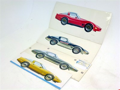 Lot 148 - Four Corvette Illustrations