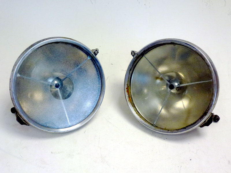 Lot 150 - Pair of Lucas P100 Headlamps