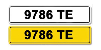 Lot 196 - Registration Number 9786 TE