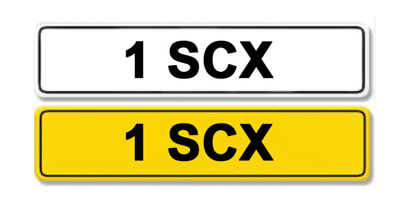 Lot 6 - Registration Number 1 SCX