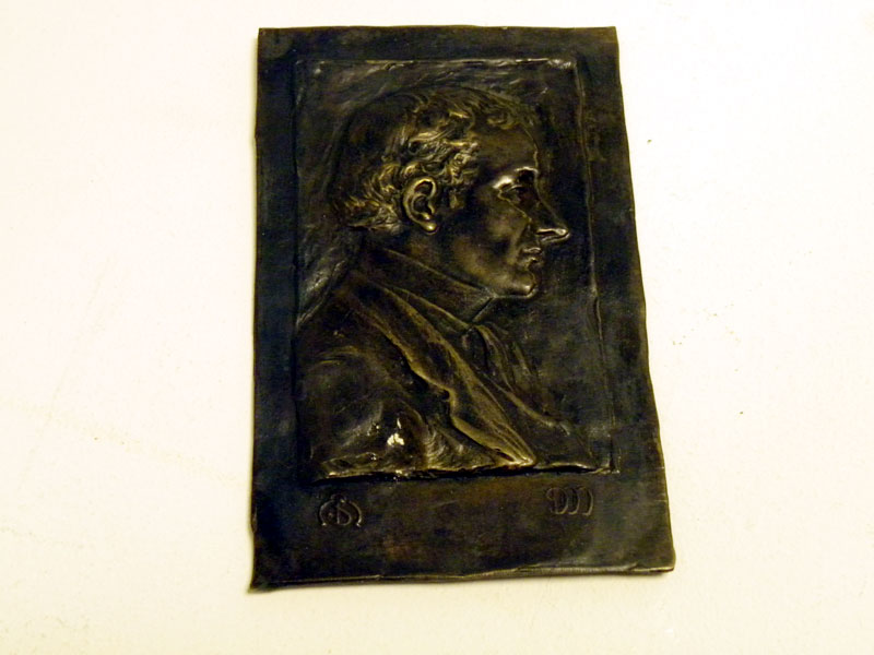Lot 21 - A Cast Bronze Charles Sykes Profile