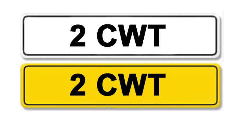 Lot 53 - Registration Number 2 CWT