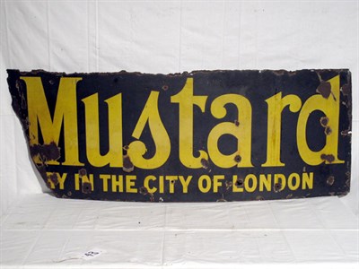 Lot 43 - 'Mustard' Enamel Advertising Part-Sign (R)