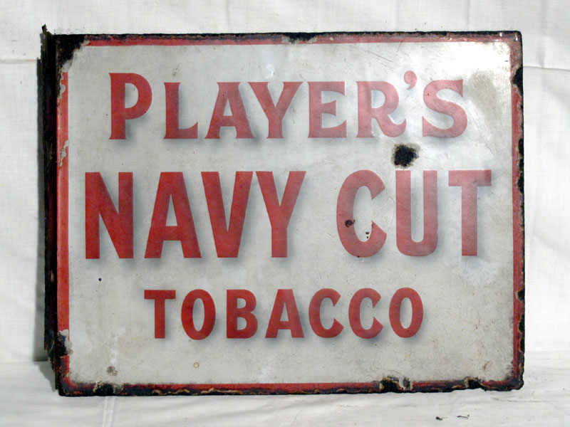 Lot 64 - 'Player's Navy Cut Cigarettes' Enamel Advertising Sign (R)