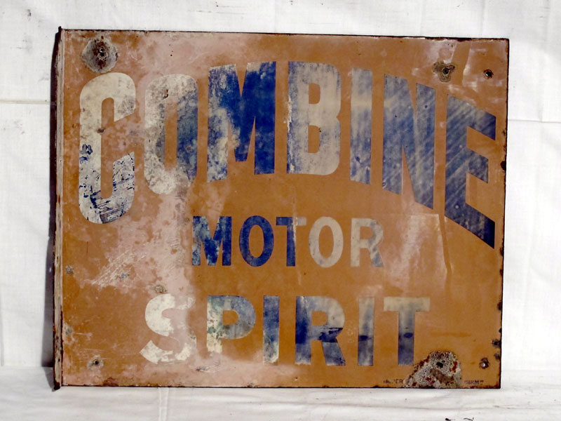 Lot 68 - 'Combine Motor Spirit' Enamel Advertising Sign (R)