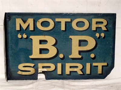 Lot 103 - 'Motor BP Spirit' Enamel Advertising Sign (R)