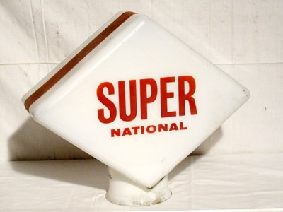 Lot 105 - 'Super National' Glass Petrol Pump Globe (R)
