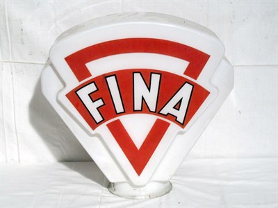 Lot 108 - 'Fina' Shield-Shaped Petrol Pump Globe (R)