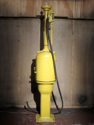 Lot 112 - Hand-Operated Petrol Pump by Gilbert & Barker (R)