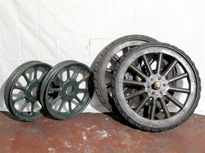 Lot 115 - Four Artillery-Type Wheels (R)