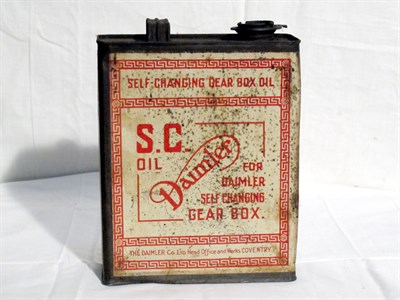 Lot 116 - 'Daimler' 'Self Changing' Oil Tin (R)