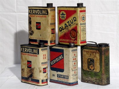 Lot 121 - Quantity of Oil Tins (R)