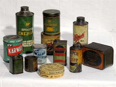 Lot 123 - Quantity of Oil Tins (R)