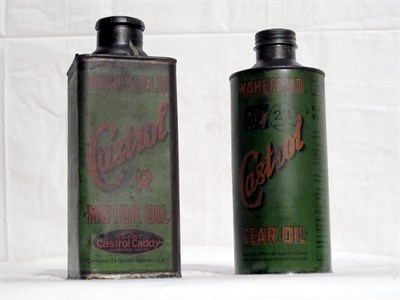 Lot 124 - Two Quart-Capacity 'Castrol' Oil Cans (R)