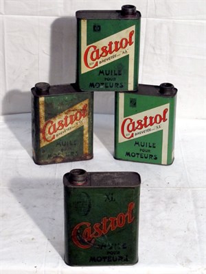 Lot 140 - French Half-Gallon Capacity 'Castrol' Oil Tins (R)