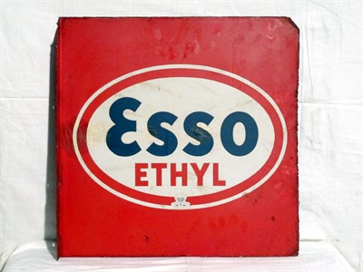 Lot 4 - 'Esso Ethyl' Enamel Advertising Sign