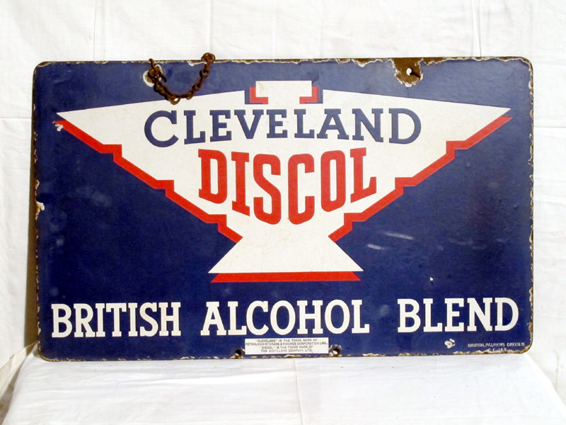 Lot 5 - 'Cleveland Discol' Pictorial Enamel Advertising Sign