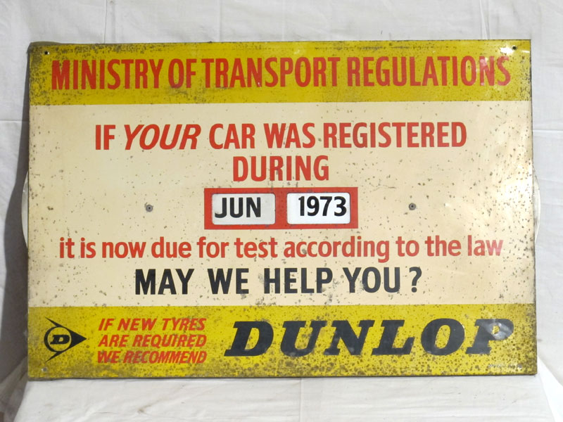 Lot 21 - 'Ministry Of Transport' Advertising Sign