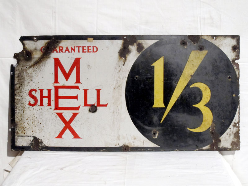 Lot 22 - 'Guaranteed Shellmex' Enamel Advertising Sign